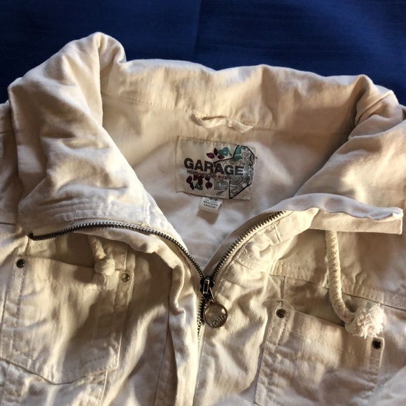 Y2K Garage Jean Jacket, White, Lightweight - Picture 2 of 15